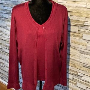 EUC Talbots 100% silk sweater set